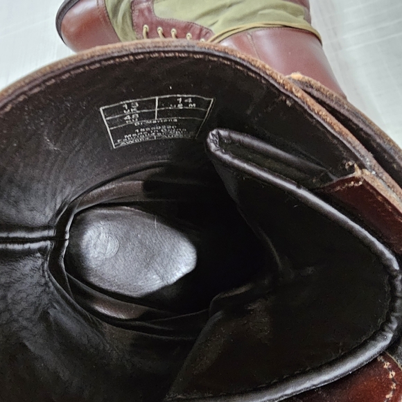 RARE Dr Martens Ferdinand Cavalry Boots Analine Leather Caribean Wax Sz 14 - Picture 12 of 15